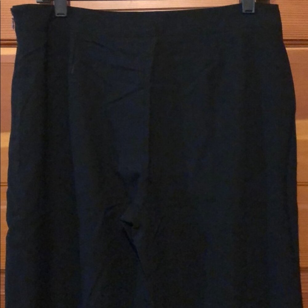 Vintage Chanel wool high rise wide leg side zip minimalist classic trouser pants - Picture 7 of 10